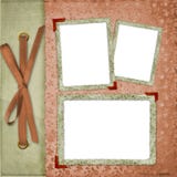 Three Frames With Ribbons And Bow Stock Images Three Frames With Ribbons And Bow Stock Images