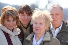 Three generations of one family royalty free stock photography Three generations of one family royalty free stock photography