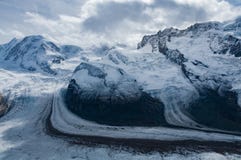 Three glaciers beneath matterhorn switzerland royalty free stock images Three glaciers beneath matterhorn switzerland royalty free stock images