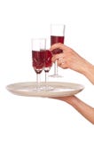 Three Glasses Champagne Royalty Free Stock Image