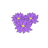 Three large purple peony flowers royalty free illustration Three large purple peony flowers royalty free illustration