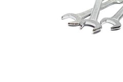 The three open - ended wrenches spanner. royalty free stock photos The three open - ended wrenches spanner. royalty free stock photos