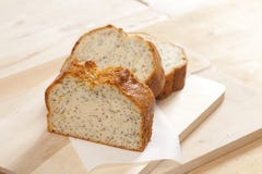 Three slices of lemon cake stock photography Three slices of lemon cake stock photography