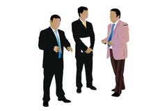 Three Speaking Businessman Royalty Free Stock Photos Three Speaking Businessman Royalty Free Stock Photos