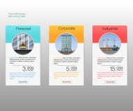 Three tariffs banners. Web pricing table. Vector design for web app. vector illustration Three tariffs banners. Web pricing table. Vector design for web app. vector illustration