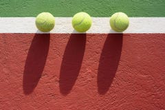 Tennis balls on the court royalty free stock photo Tennis balls on the court royalty free stock photo