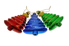 Three toys Christmas tree red blue green stock image Three toys Christmas tree red blue green stock image