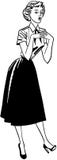 Thrilled Gal vector illustration Thrilled Gal vector illustration