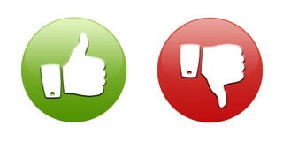Thumbs Up And Down Buttons Royalty Free Stock Images Thumbs Up And Down Buttons Royalty Free Stock Images