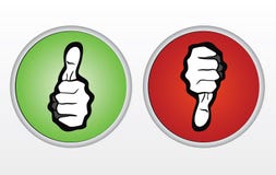 Thumbs Up / Down Icons Stock Photography - Image: 6725142