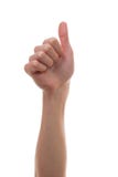 Thumbs up with white background and beautiful hand Stock Photos Thumbs up with white background and beautiful hand Stock Photos