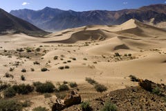 Tibet - Desert Dunes - China Royalty Free Stock Image Tibet - Desert Dunes - China Royalty Free Stock Image
