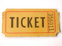 Free Ticket Stub Royalty Free Stock Photography - 559697