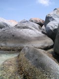 Tide Pool And Boulders Royalty Free Stock Photos
