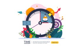 tidledning och f?rhalningbegrepp planl?ggning och strategi f?r aff?rsl?sningar med klockan, kalendern och mycket litet folk stock illustrationer tidledning och f?rhalningbegrepp planl?ggning och strategi f?r aff?rsl?sningar med klockan, kalendern och mycket litet folk stock illustrationer