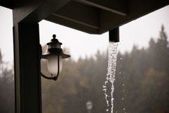 Tiempo de la tormenta de la lluvia de Oregon Foto de archivo libre de regalías Tiempo de la tormenta de la lluvia de Oregon Foto de archivo libre de regalías