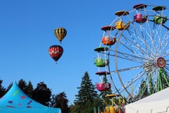Tigard, Oregon balonu festiwalu karnawał zdjęcie stock Tigard, Oregon balonu festiwalu karnawał zdjęcie stock