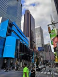 Tijden vierkante nyc 2018 royalty-vrije stock fotografie Tijden vierkante nyc 2018 royalty-vrije stock fotografie