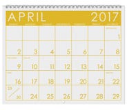 2017: Tijdschema: Maand van de Dag van April With April Fool ` s stock illustratie 2017: Tijdschema: Maand van de Dag van April With April Fool ` s stock illustratie