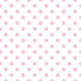 Tile vector pattern with pink polka dots on white background stock illustration Tile vector pattern with pink polka dots on white background stock illustration