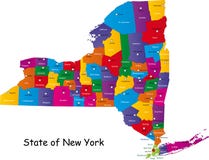 Tillstånd av New York vektor illustrationer Tillstånd av New York vektor illustrationer