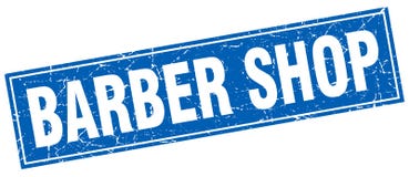 Timbre de salon de coiffure illustration libre de droits Timbre de salon de coiffure illustration libre de droits