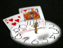 Time And Poker Royalty Free Stock Images