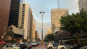 Time lapse of avenida Paulista avenue, Sao Paulo, Brazil. Rush hour in august, 2017. Time lapse of avenida Paulista avenue, Sao Paulo, Brazil. Rush hour in Time lapse of avenida Paulista avenue, Sao Paulo, Brazil. Rush hour in august, 2017. Time lapse of avenida Paulista avenue, Sao Paulo, Brazil. Rush hour in