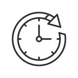 Time Metaphor icon vector sign and symbol isolated on white back vector illustration Time Metaphor icon vector sign and symbol isolated on white back vector illustration