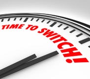 Time to Switch Clock Words Change Reverse Course stock illustration Time to Switch Clock Words Change Reverse Course stock illustration