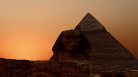 Timelapse Sonnenaufgang über der Pyramide von Cheops und von Sphinxe Giza Egypt V 1 Timelapse Sonnenaufgang über der Pyramide von Cheops und von Sphinxe Giza Egypt V 1