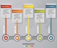 Timeline infographic 5 steps vector design template. Can be used for workflow processes. royalty free illustration Timeline infographic 5 steps vector design template. Can be used for workflow processes. royalty free illustration