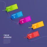 Timeline Infographic template design with 5 levels. stock illustration Timeline Infographic template design with 5 levels. stock illustration