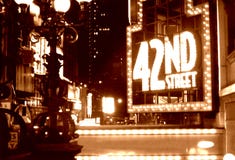 Times Square 42nd Street Sepia