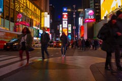 Times Square at night royalty free stock photography Times Square at night royalty free stock photography