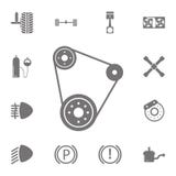 Timing belt icon. Set of car repair icons. Signs of collection, simple icons for websites, web design, mobile app, info graphics royalty free illustration Timing belt icon. Set of car repair icons. Signs of collection, simple icons for websites, web design, mobile app, info graphics royalty free illustration