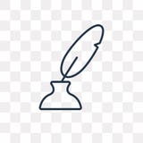 Tinten- und Spulenvektorikone lokalisiert auf transparentem Hintergrund, Li lizenzfreie abbildung Tinten- und Spulenvektorikone lokalisiert auf transparentem Hintergrund, Li lizenzfreie abbildung