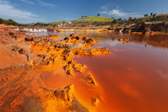Tinto River, Huelva, Spanje royalty-vrije stock foto Tinto River, Huelva, Spanje royalty-vrije stock foto