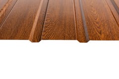 Tipo do perfil da chapa metálica, material moderno para o telhado das casas imagem de stock royalty free Tipo do perfil da chapa metálica, material moderno para o telhado das casas imagem de stock royalty free