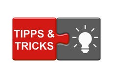 Tips And Tricks In German Language On Puzzle Button 3d Illustration Stock Illustration Illustration Of German Advice