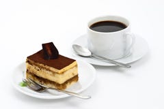 Tiramisu Cake And Coffee Royalty Free Stock Image Tiramisu Cake And Coffee Royalty Free Stock Image