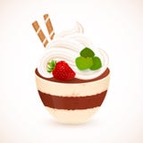 Tiramisu creamy dessert in glass cup Royalty Free Stock Photo Tiramisu creamy dessert in glass cup Royalty Free Stock Photo