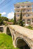 The Tanners` bridge, or Tabak bridge, a ottoman stone arch bridge in Tirana, Albania. royalty free stock images The Tanners` bridge, or Tabak bridge, a ottoman stone arch bridge in Tirana, Albania. royalty free stock images