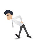Tired cartoon businessman vector illustration Tired cartoon businessman vector illustration