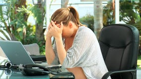 Tired pregnant woman having a back pain stock video footage Tired pregnant woman having a back pain stock video footage