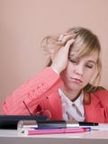 Tired Woman Royalty Free Stock Images Tired Woman Royalty Free Stock Images