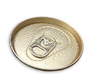 Tiro macro da tração do anel da lata de cerveja muito fria fotografia de stock royalty free Tiro macro da tração do anel da lata de cerveja muito fria fotografia de stock royalty free
