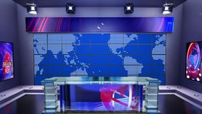 3d Virtual Tv Studio With Panoramic City Skyline View At Night With Green Screen And Floodlightstitle 3d Virtual News Studio Ann Stock Video Video Of Newsroom Technology