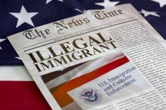 Titolo dell'immigrato clandestino immagine stock Titolo dell'immigrato clandestino immagine stock