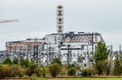 Tjernobyl kärnkraftverksarkofag royaltyfria bilder Tjernobyl kärnkraftverksarkofag royaltyfria bilder